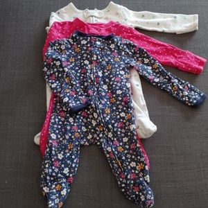 3-Pack Zip-Up Cotton Sleep and Play newborn